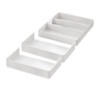 PEPWE Organisateurs de tiroir de cuisine personnalisables - Plateau de rangement extensible pour ustensiles - Outils d'organisation domestique