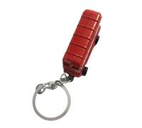 PEPWE Porte-clés britannique en métal avec bus, cabine téléphonique, boîte aux lettres, horloge et tour porte-clés pour diverses occasions