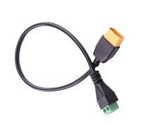 PEPWE Puissant mâle 2 broches à vis adaptateur câble PVC texture cuivre pour équilibrer la charge et les systèmes solaires connecteurs d'alimentation