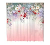 PEPWE Rideau transparent en polyester lavable en machine avec passe-tringle pour une installation simple et un faible entretien. Rideaux en polyester à usage domestique