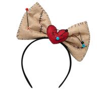 PEPWE Serre-tête avec nœud papillon, poupée vaudou pour cosplay, déguisement, bandeau pour costume d'Halloween