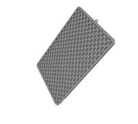 PEPWE Tapis de litière double couche en silicone étanche amovible lavable pliable pour cage de chat