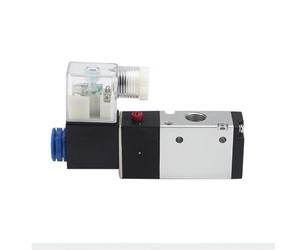 PEQYUACTE Électrovanne pneumatique 3V210-08, 3 Voies, 2 Positions, 1/4 ", NO NC, contrôle directionnel de l'air, DC12V, DC24V, AC110V, AC220V(3V210-08-NC and 8mm,AC220V)