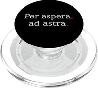 per Aspera Ad Astra. Citation de Motivation Latine. PopSockets PopGrip pour MagSafe