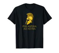 Per Aspera Ad Astra Citation latine classique T-Shirt