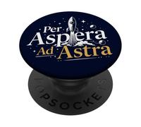 per Aspera Ad Astra Philosophical vers Les étoiles PopSockets PopGrip Adhésif