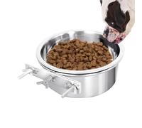 per Cani da Esterno - Acqua in Acciaio Inossidabile per Cassa | Ciotoola Alimentazione Animali Montata a Parete | Soluzione Confortevole per Cani Gabbie Balconi Giardini Robusta