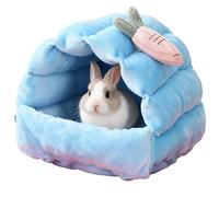 Per Hamster Dorati - Niche en coton respirant, grotte pour en peluche douce et hamac pour petits animaux, maison d'hiver chaude et confortable pour hamsters, souris, lapins, perroquets, rois