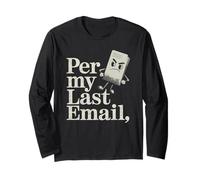 per My Last Email Angry Paper Mascotte Humour Sarcastique Manche Longue