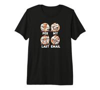 per My Last Email Funny Fighting Men Karaté Kick Work Meme T-Shirt Haut de Gamme