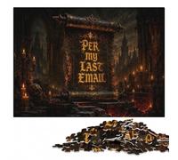 per My Last Email Scroll Puzzle Image Bois, Adulte, 1000 pièces | Cadeau de Noël pour amateur de puzzle avec activité à partager en famille le w nd.