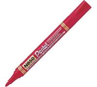 PER.PENTEL N850 Marqueur rouge - Exprimez vos idées avec la plus grande précision et des couleurs intenses ! Idéal pour les dessins, les croquis et les travaux créatifs.