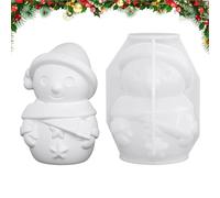 Per Pupazzi di Neve di Natale 3D - Stampo per Gesso e Argilla - Stampo Silicone 3D Per Colata Di Résine Per Pupazzo Di Neve | Per Vacanze, Maison, Artigianato, Gâteau, Sapone, Mariage