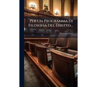 Per Un Programma Di Filosofia Del Diritto...