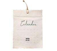 Per Viaggi Vacanze E Libero Calendrier mural 2026 pour adultes 12 mois en tissu