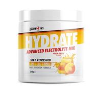 Per4m Hydration Electrolyte Mix, Électrolytes pour Hydratation Optimale et Récupération Sportive, Sodium Potassium Magnésium pour Endurance et Performance Athlétique, - Peach Sweets - 210g