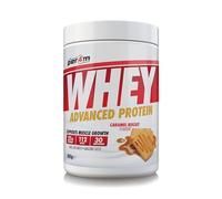 Per4m Whey Protein Concentrée, Prise de Masse et Récupération Musculaire, Acides Aminés Essentiels, Haute Protéine, Faible en Glucides, Complément Fitness Sport - Caramel Biscuit - 900g