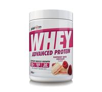Per4m Whey Protein Concentrée, Prise de Masse et Récupération Musculaire, Acides Aminés Essentiels, Haute Protéine, Faible en Glucides, Complément Fitness - Raspberry & White Chocolate - 900g