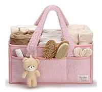 PeraBella Organiseur de couches - Grande table et panier à langer, panier de rangement pour chambre d'enfant, parfait pour fille ou garçon