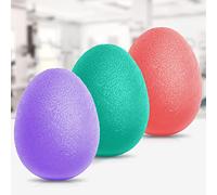 Peradix Balles Antistress, pour exercice de la Renforcement et Rééducation de la Main, Balle Antistress Adulte et Enfants, Lot de 3 Boule avec 3 Niveaux de Résistance Rose