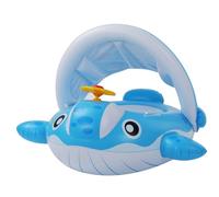 Peradix Bouée de natation pour bébé avec toit pare-soleil amovible | pour nourrissons de 9 à 36 mois | Bouée de natation avec protection solaire