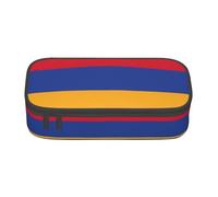 perangg Grande trousse à crayons avec fermeture éclair Motif drapeau de l'Arménie
