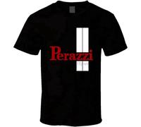 Perazzi Shothun Italian Men Pullover Men's Crewneck T-Shirt Short Sleeve Top Unisex Pure Cotton Tee Black L