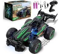 Perbabe Voiture Télécommandée 1:18 RC 2.4GHz 20 km/h High Speed Enfant Batterie Rechargeable Buggy Telecommande Tout Terrain Cadeau Filles et Garçons