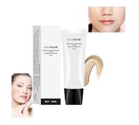 Perbella CC Cream auto-ajustable pour peaux matures, crème Perbella Cc Cream, crème CC réglable pour le teint de la peau, crème SPF 50, crème hydratante (ivoire, 30 g)