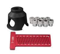 Perçage permanent en métal à 90 degrés pour entreprises de travail du bois avec disposition précise des trous et outil de positionnement sécurisé Guide de perçage en métal solide