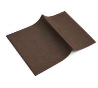 Percale Thermocollante Marron Foncé / Brun 12 x 45 cm - Entoilage Thermocollant Tissé 80 % Polyester 20 % Coton - Renfort Couture, Réparation Textile, Cols, Poignets, Vestes, Pantalons, Sacs & DIY