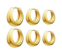 Perçant Pince Perceuse Bijoux Trendy Chunky Gold Earrings Huggie Dainty Earrings Gold Jewelry For Women Teen Perçant Cintreuse Boîte Nettoyeur Examen Bijoux (B, One Size)