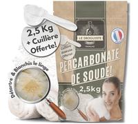 Percarbonate de Soude Linge Blanc | Percarbonate de Sodium | Nettoyant Écologique Multi-Usage - Blanchissant Linge, Détachant Puissant & Naturel | Percarbonate de Sodium Oxygène actif <12% 2,5Kg