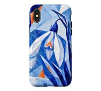 Perce-Neige à facettes dans Un Jardin en Cristal Bleu Coque pour iPhone X/XS