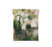 Perce-Neige de Printemps Sauvage, Sac de Rangement pour Femmes, Portefeuille supérieur à Presser, Petit Porte-Monnaie, Pochette de Changement