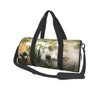 Perce-Neige de Printemps Sauvage, Sac de Voyage de Grande capacité, Sac à Main Rond, Sac de Voyage de Sport, fourre-Tout, Sac de Fitness