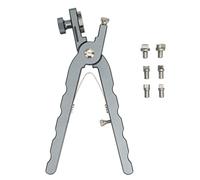 Perceur de trous pour montres, outil de perçage de trous dans le cuir avec ressort à haute élasticité, perceur de trous multifonctionnel pour ceintures, idéal pour la réparation de