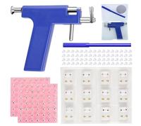 Perceur D'oreille,Kit de Perçage D'oreille avec 98 Clous Pistolet + 12 Clous D'oreille Pistolet de Perçage en Acier Inoxydable Pistolet Piercing Kit pour Hommes et Femmes
