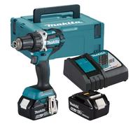 Perceuse 18V LXT 65Nm - MAKITA - avec 2 batteries 18V 6,0 AH - chargeur - MAKPAC - DDF484RGJ