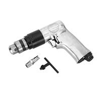 Perceuse à air réversible de 3/8 pouce, perceuse pneumatique avec outil de perçage à engrenages de 1800 tr/min, fonctionnement en marche avant et en marche arrière pour les travaux