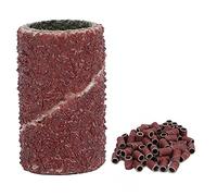 Perceuse à Bande de Ponçage, 100pcs Bandes de Ponçage pour Ongles Pédicure Manucure Polissage Enlever la Peau Morte Bandes de Forage pour Ongles 80 120 180 240 Grain (HQ-03 Marron 80)