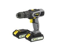 Fartools Perceuse percu/Visseuse 18V, 2 batteries 1,5Ah li-ion, max 35Nm, 2 vitesses mécaniques, mandrin Ø10mm, LED, mallette + 13 acc.