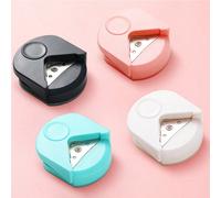Perceuse à coins 3-en-1 mini manuelle - Coupe-coins et perforatrice robuste pour matrices R4/R7/R10mm, convient pour la fabrication de cartes DIY, le scrapbooking, les loisirs créatifs en papier - Fon