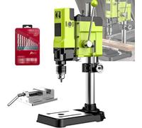 Perceuse à Colonne d'Établi 6 Vitesses, Mandrin Acier Inoxydable 13 mm, Course 60 mm pour Perçage Précision Bois et Métal, Outil Atelier Garage Bricolage DIY Professionnel,C