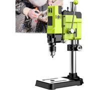 Perceuse à Colonne d'Établi 6 Vitesses, Mandrin Acier Inoxydable 13 mm, Course 60 mm pour Perçage Précision Bois et Métal, Outil Atelier Garage Bricolage DIY Professionnel,A