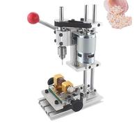 Perceuse à colonne électrique 960 W, mini perceuse à bois, 7 vitesses réglables, silencieuse, support pour perles, pour la fabrication de bijoux artisanaux et de bricolage.