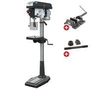 Perceuse à colonne jusque ø 25 mm CM3 750W 400V 12 vitesses + étau de perçage + jeu de boulons Optidrill DQ25 400V PACK