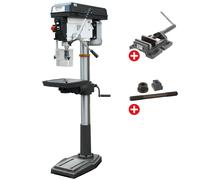 Perceuse à colonne jusque ø 30 mm CM4 1,1 kW 400V 9 vitesses + étau de perçage + jeu de boulons Optidrill DQ32 400V PACK