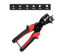 Perceuse à colonne, Oeillet Trou Perforateur Cuir Ceinture Trou Poinçon Pince Bracelet De Montre Ménage Maroquinerie Outil Pince Retenue Rivet Snap Outil(6 Round Hole)