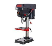 Perceuse à colonne, Perceuse d'établi à colonne 13 mm, vitesse variable, en fonte, table de travail avec lampe de travail, perceuse de table